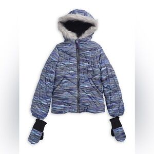 London Fog Extra Warmth functional outdoor gear winter jacket with gloves